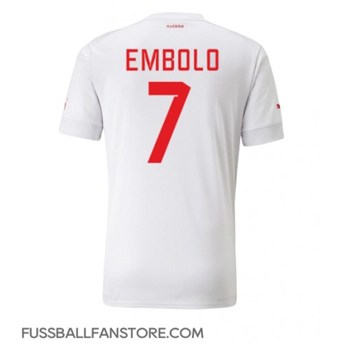 Schweiz Breel Embolo #7 Replik Auswärtstrikot WM 2022 Kurzarm